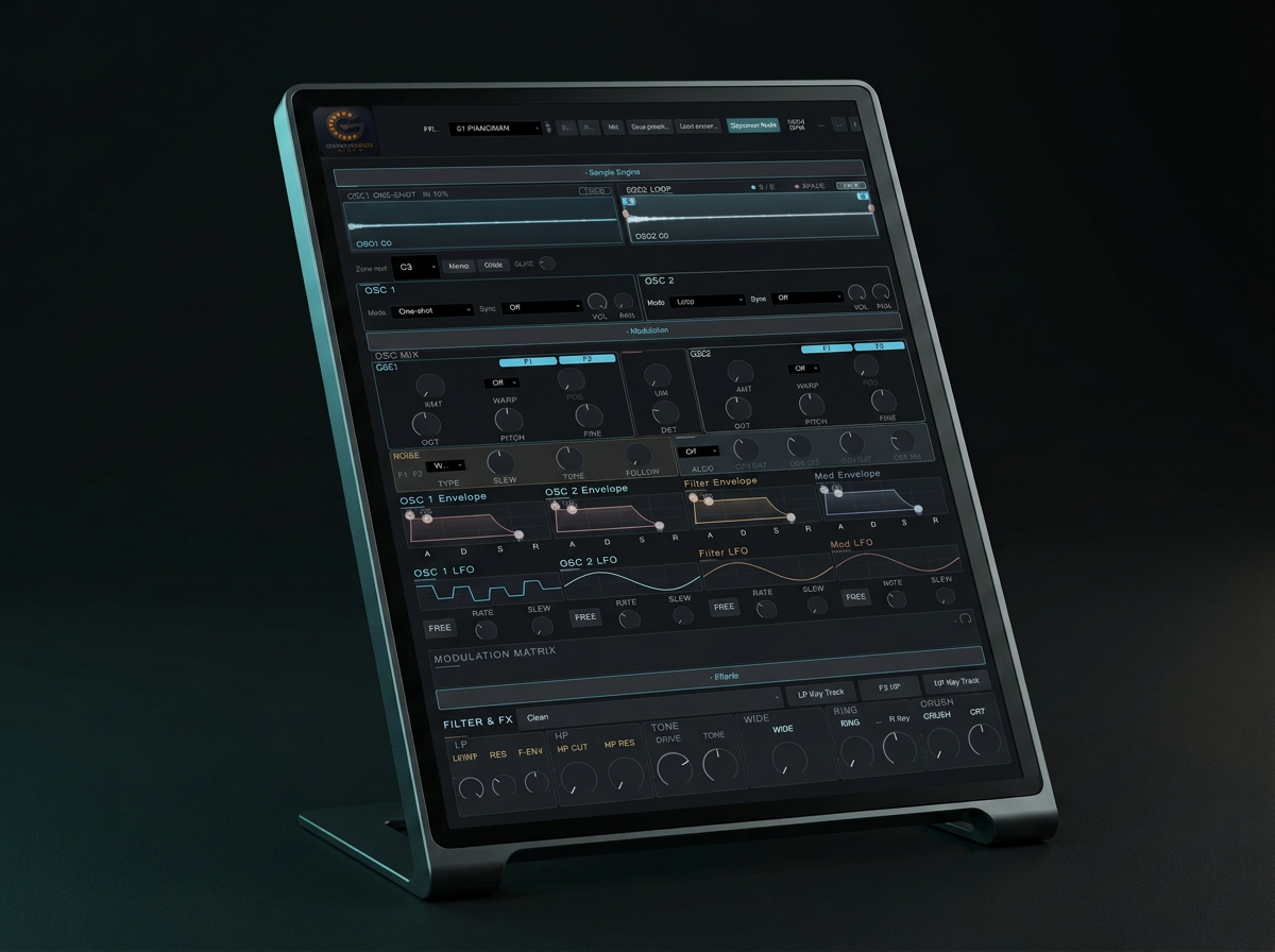 GrooveGod Apollo modern studio render